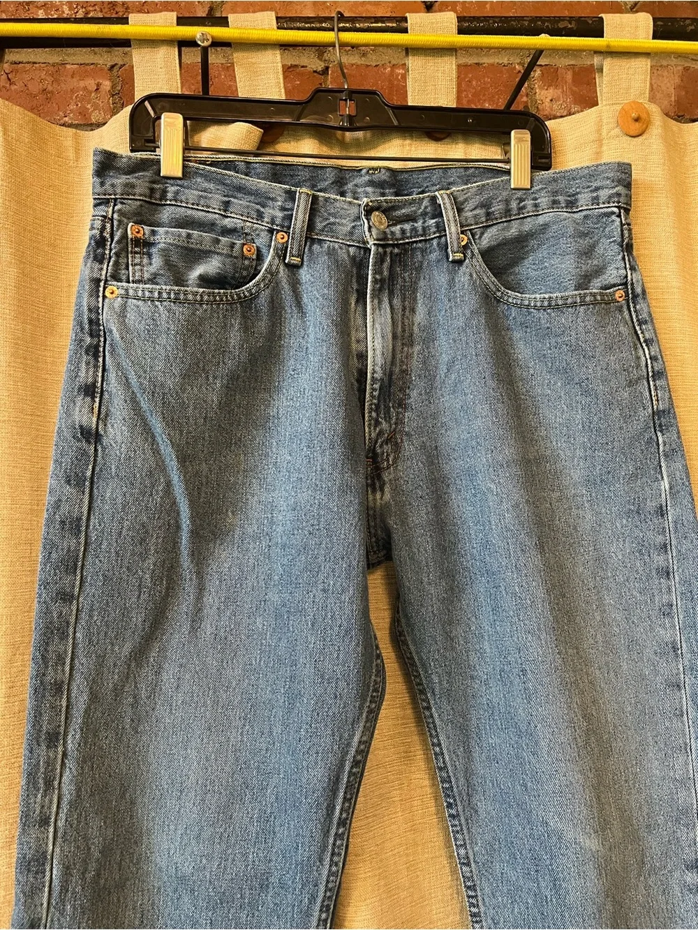 Levi’s men’s 505 straight leg original denim jeans 36 x 32